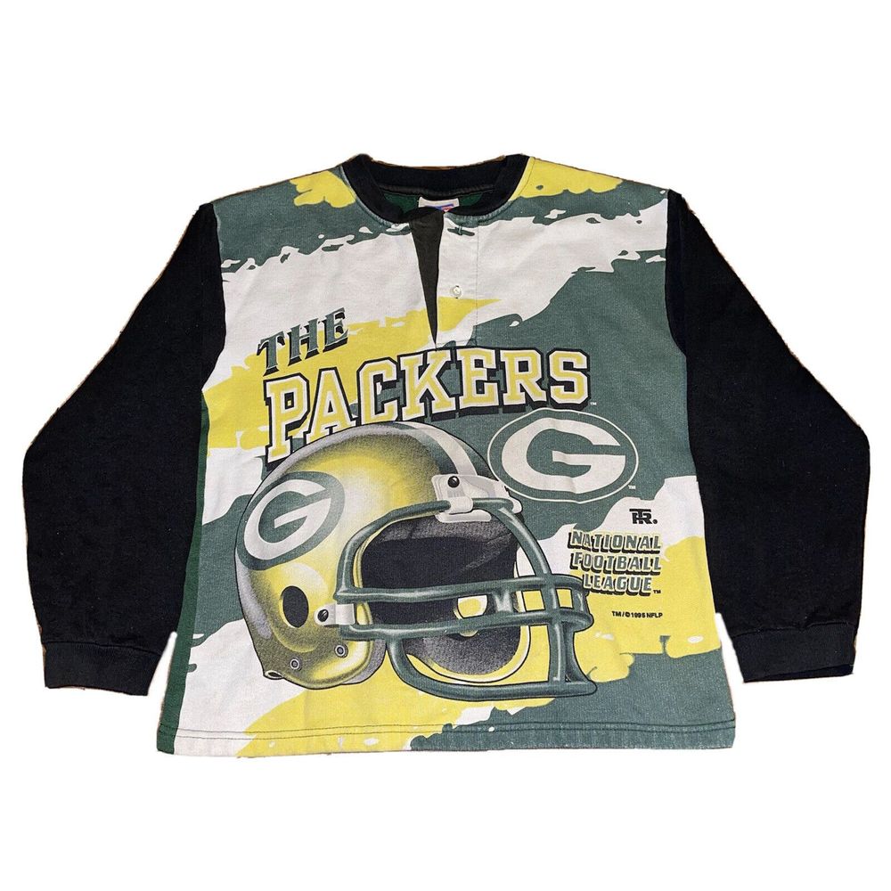 Vintage 1995 Green Bay Packers Splash Crewneck Sweatshirt Sz YOUTH Medium 10/12